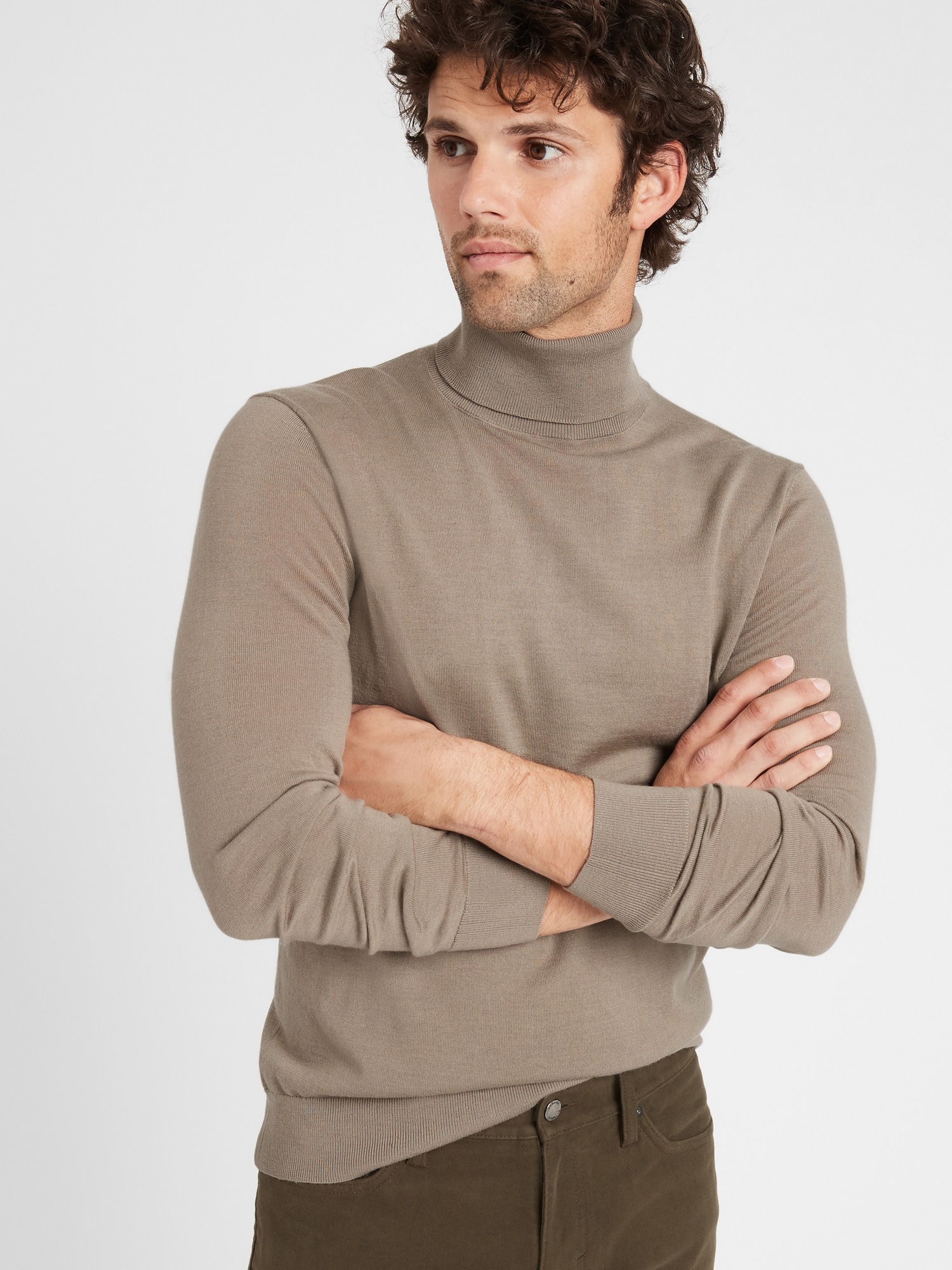 Merino Turtleneck Sweater in Responsible Wool Banana Republic