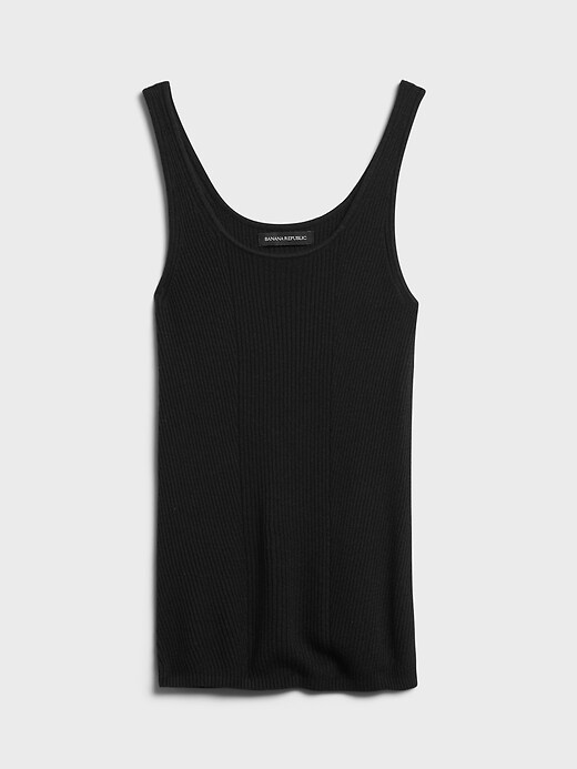 Image number 4 showing, Sweater Tank with Silk