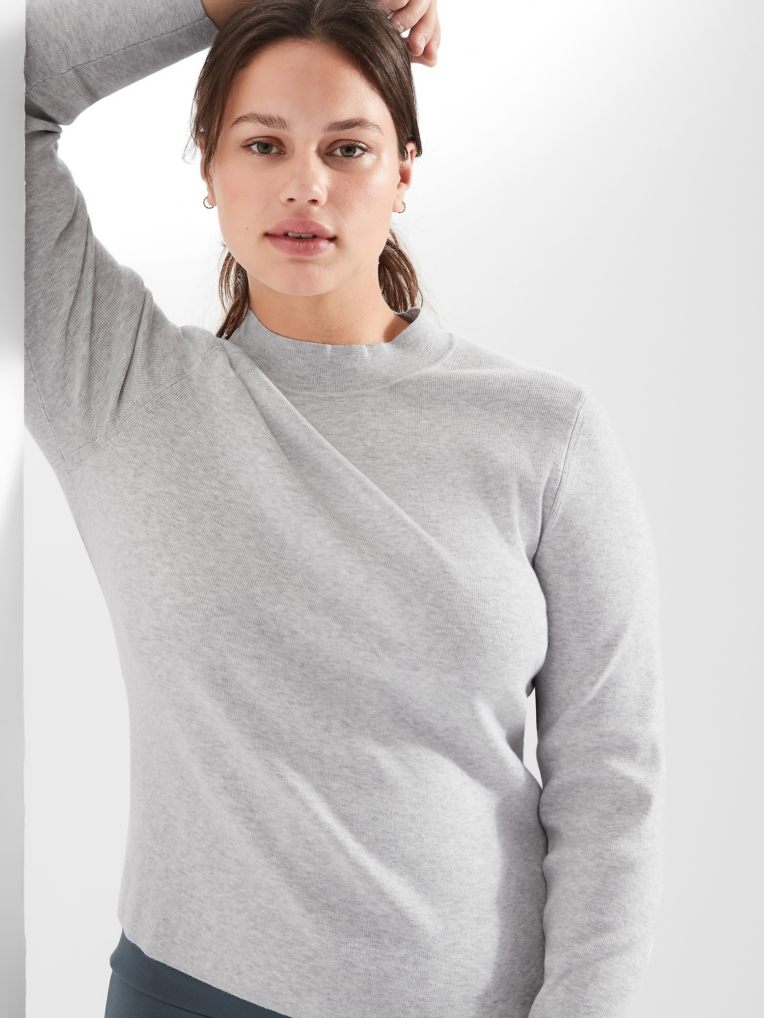 mock neck sweater