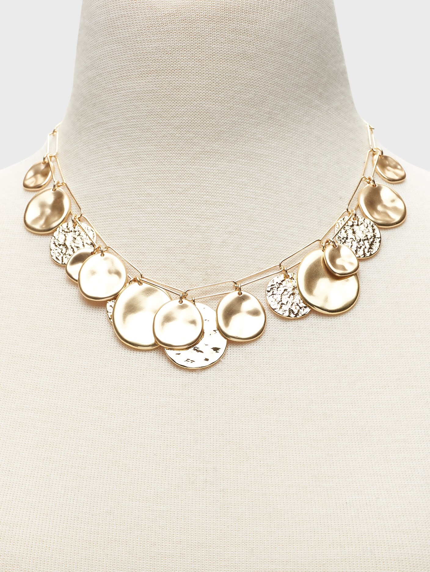 Mixed Metal Statement Necklace