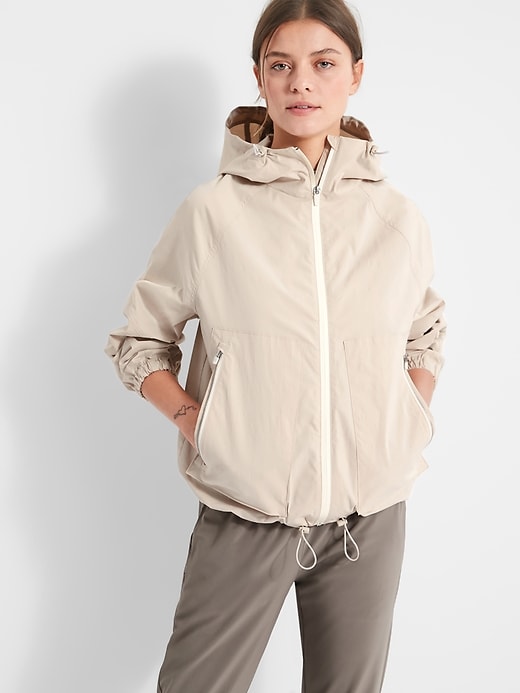 Petite BR SPORT Rain Jacket Banana Republic