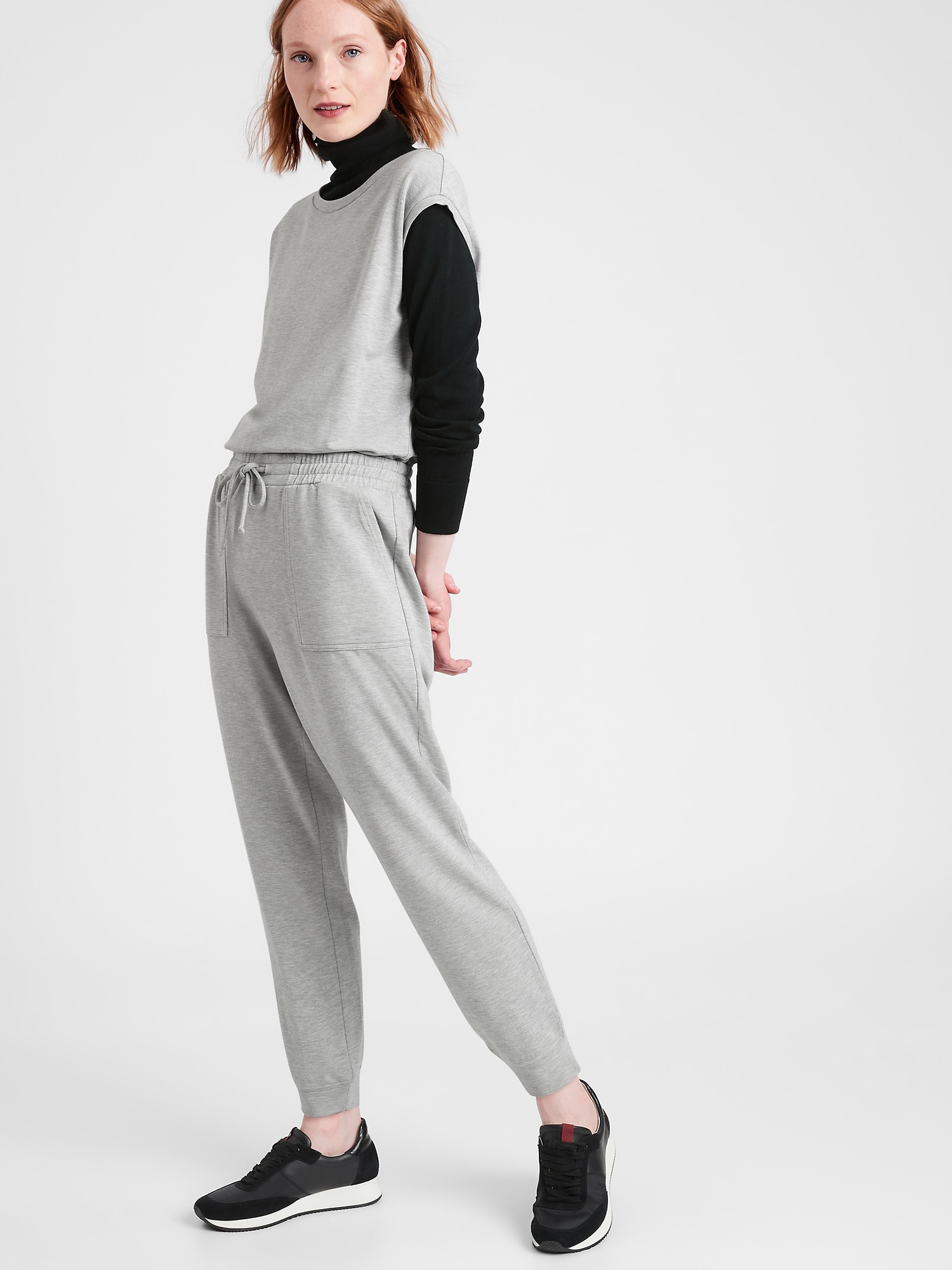 Petite cheap jogger jumpsuit