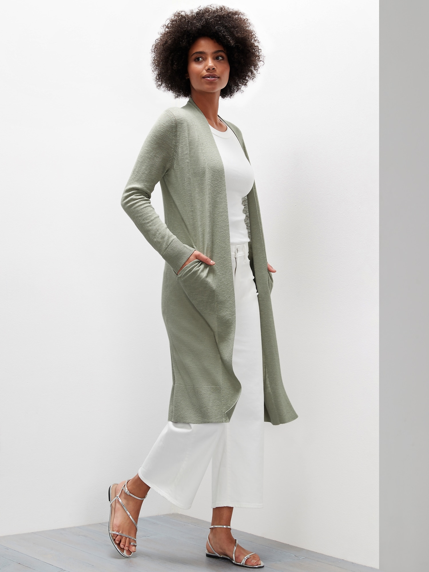 Linen 2025 cardigan sweater