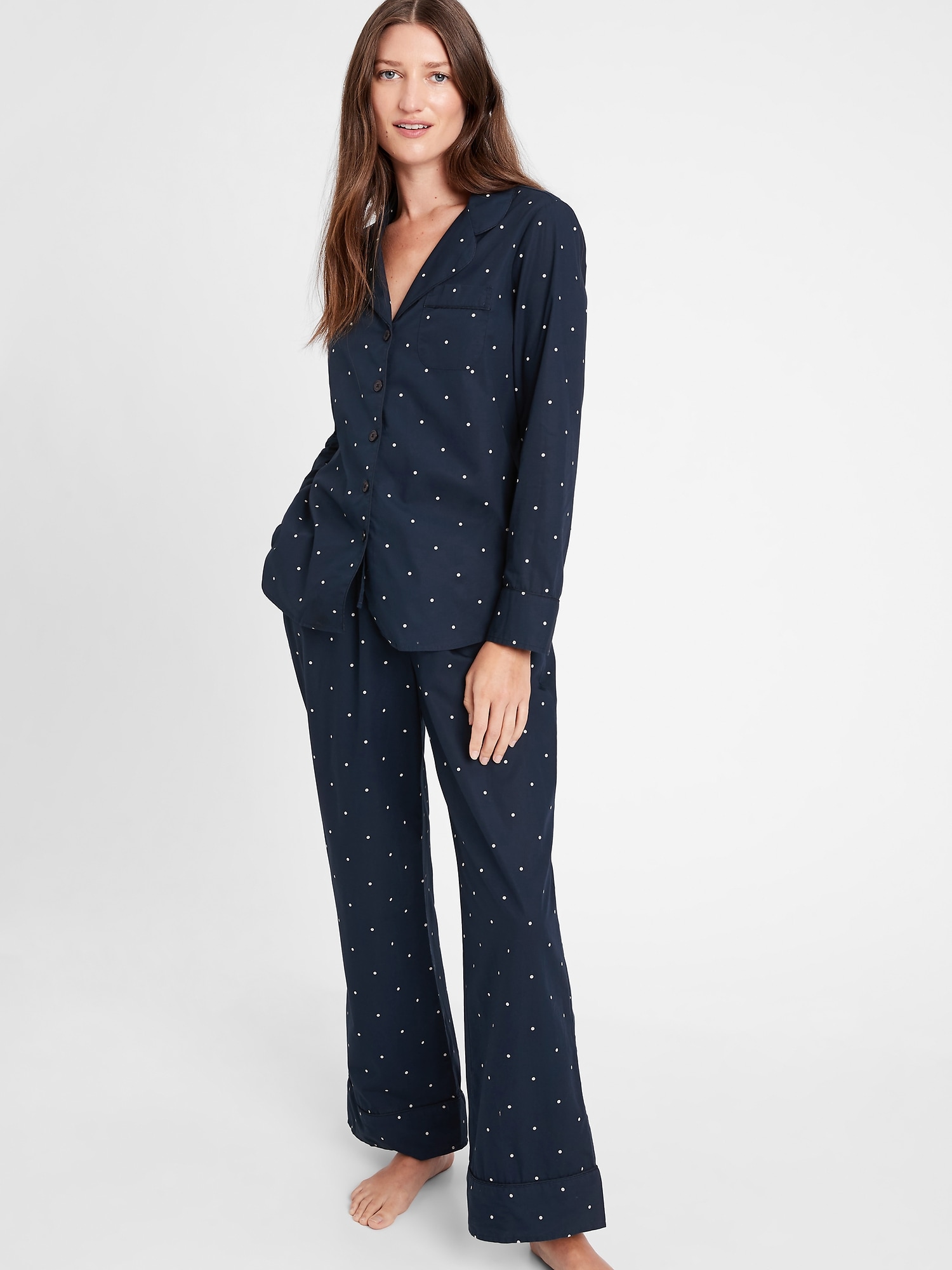 Cotton pajamas womens petite hot sale