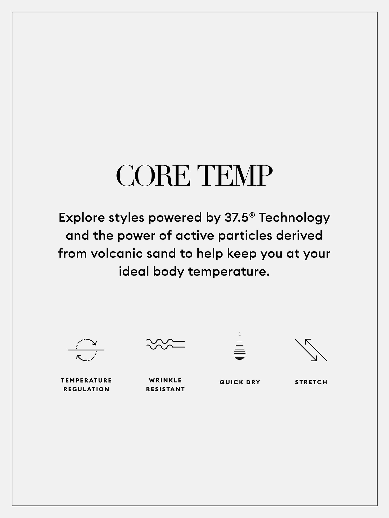 Core Temp Linen-Blend Easy Short