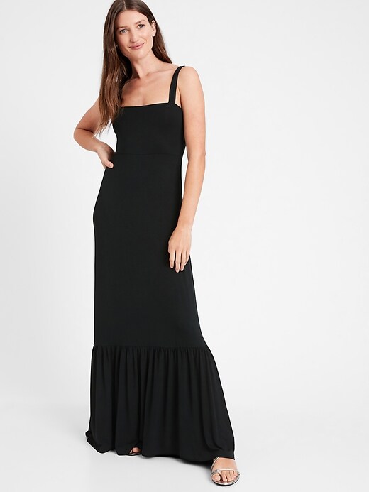 Banana republic black maxi dress deals