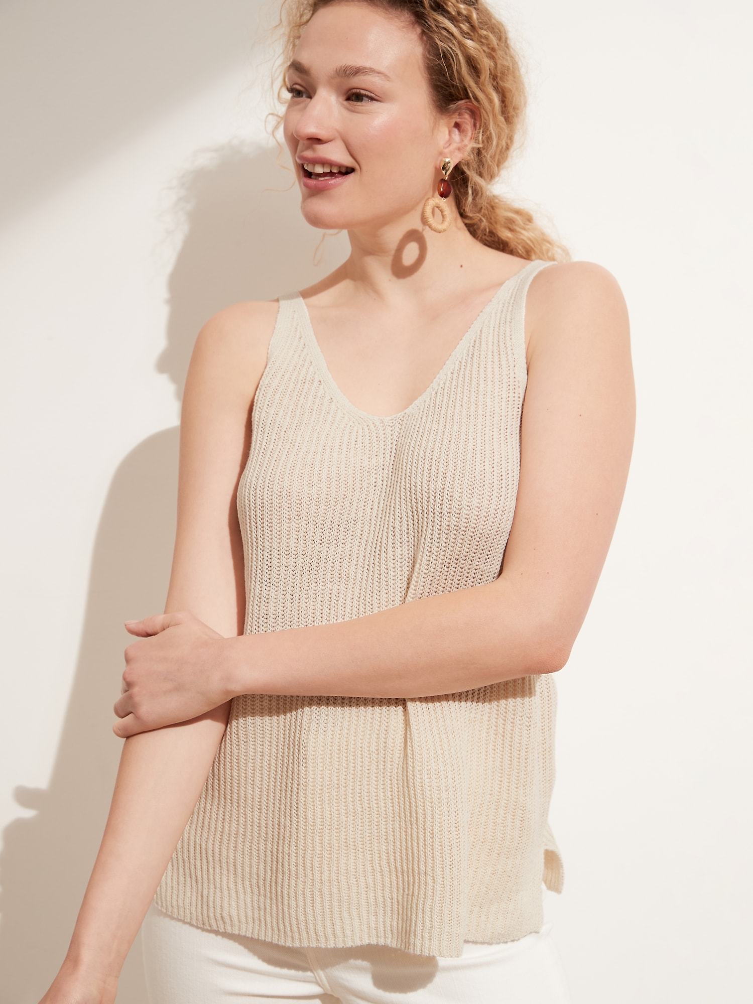 Recycled Linen Sweater Tank