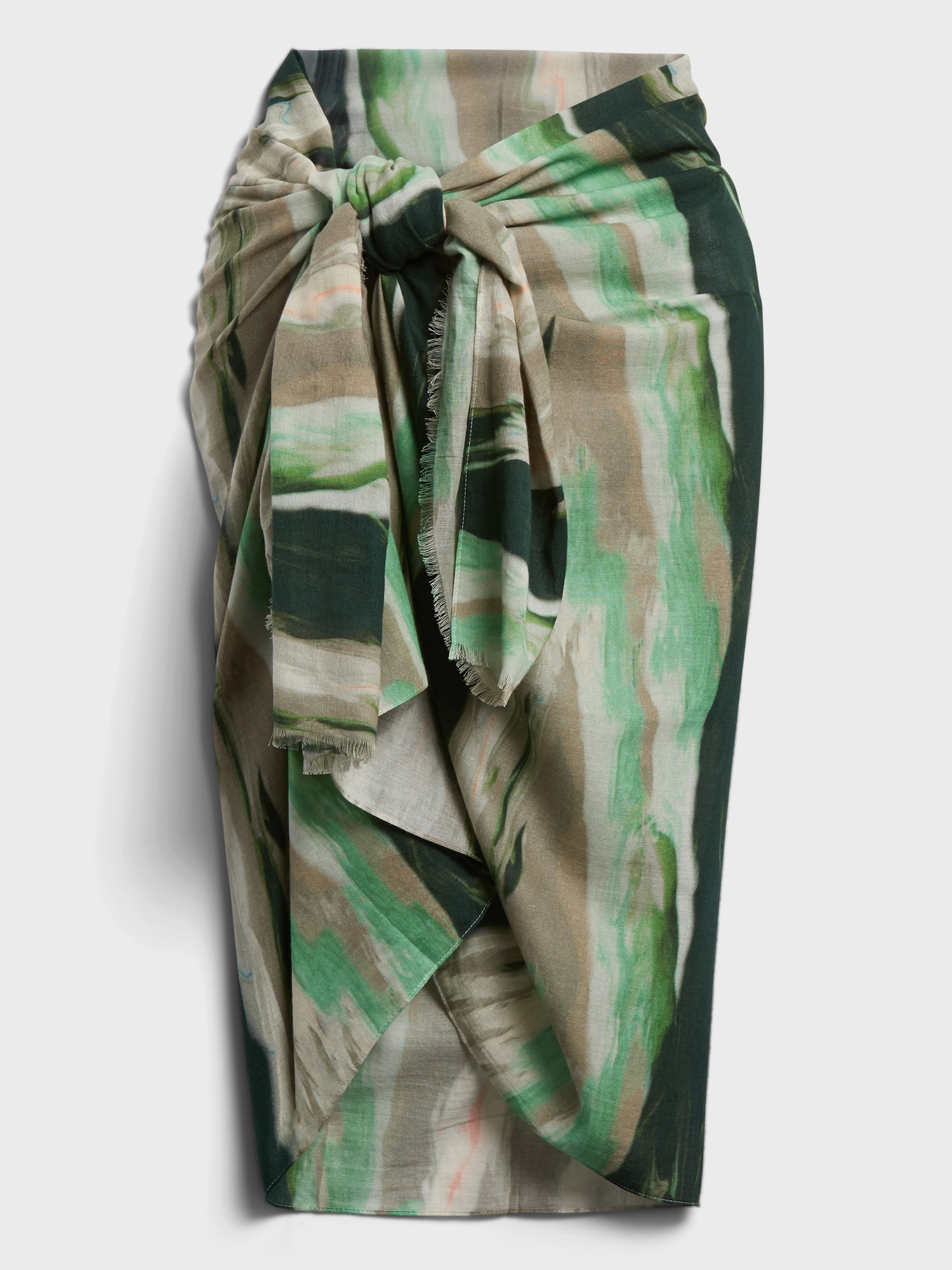 Printed Cotton Sarong Banana Republic