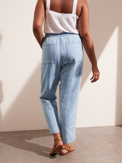 Image number 5 showing, Linen-Cotton Easy Jean