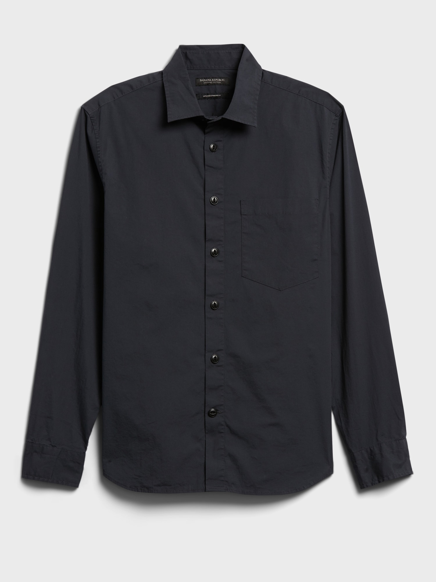 Untucked Standard-Fit Organic Cotton Poplin Shirt
