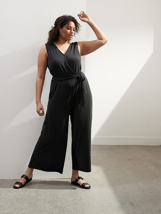 Sandwash Wrap Jumpsuit