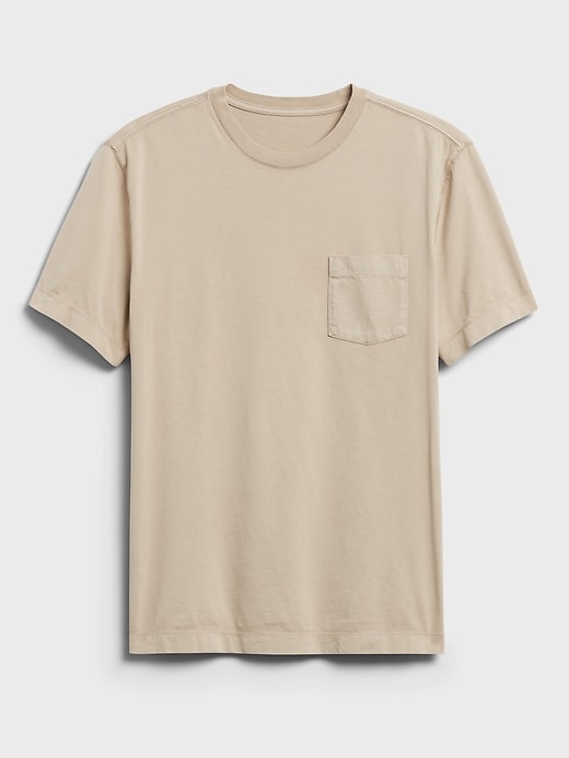 L'image numéro 4 présente T-shirt ras du cou en coton SUPIMA® authentique