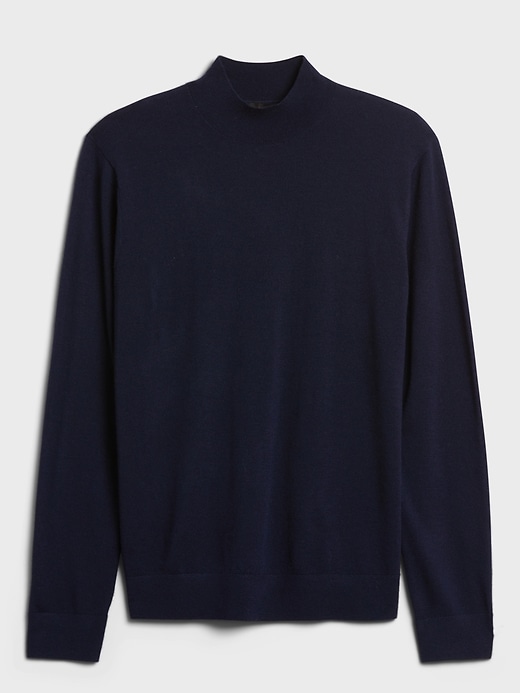 Image number 3 showing, Mock-Neck Sweater in Responsible Wool