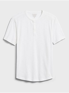 Organic Cotton Soft Wash Henley T-Shirt