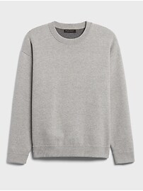 Organic Cotton Double-Knit Sweater