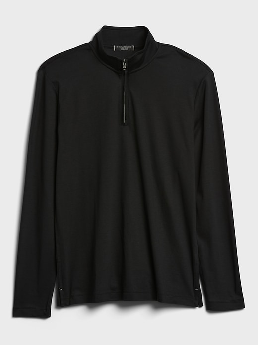 Image number 4 showing, Luxury-Touch Performance Half-Zip T-Shirt