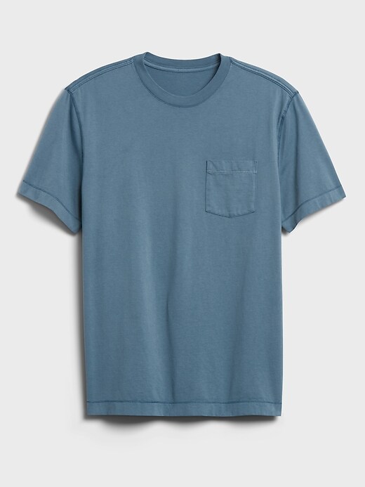 L'image numéro 7 présente T-shirt ras du cou en coton SUPIMA® authentique