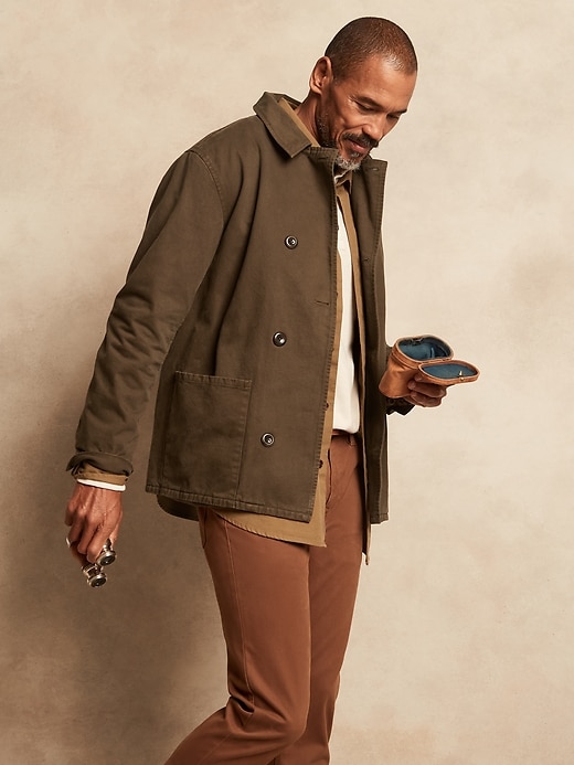 Organic Cotton Heavyweight Twill Jacket | Banana Republic