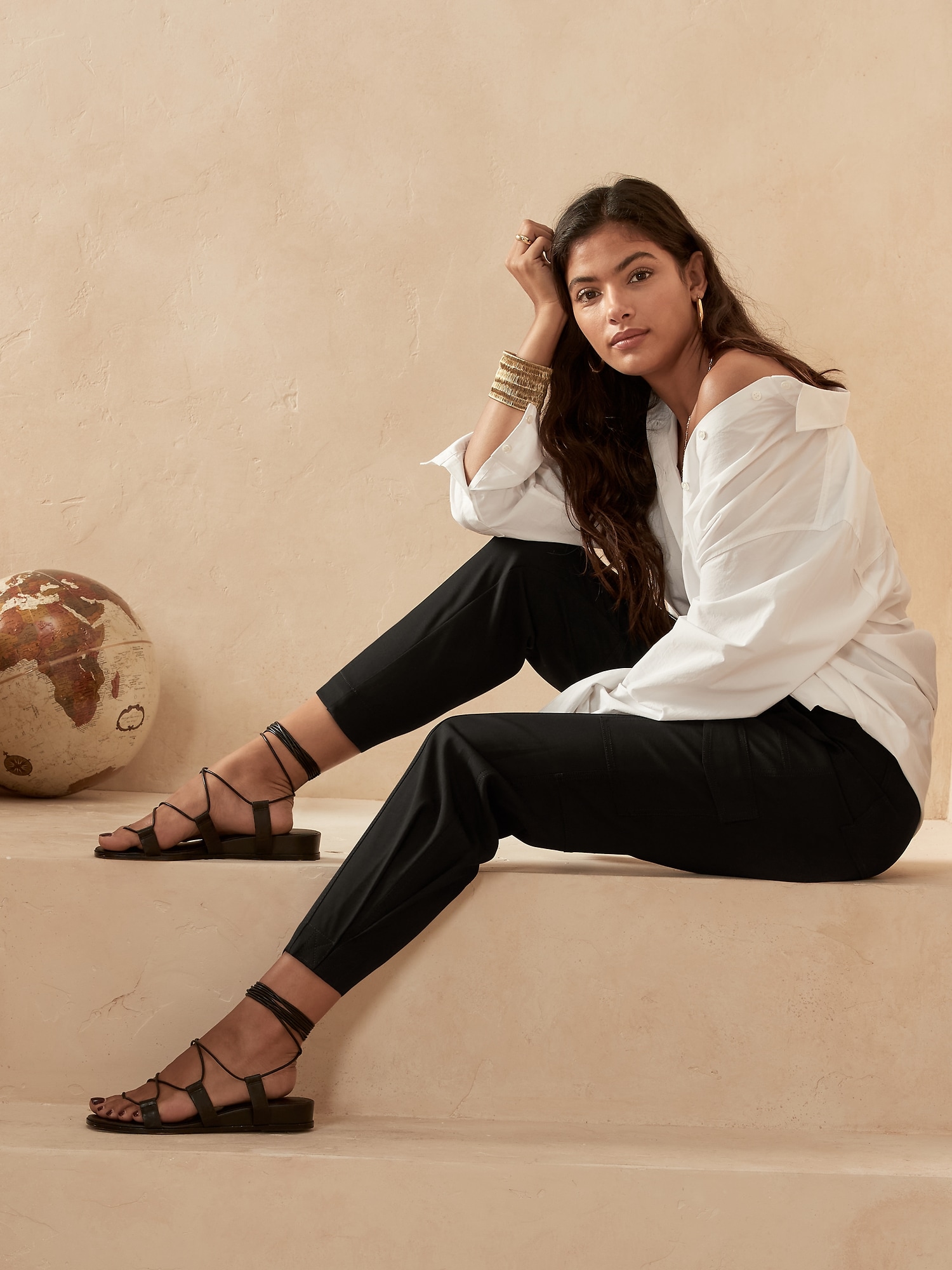 Petite Tapered Cargo Pant Banana Republic