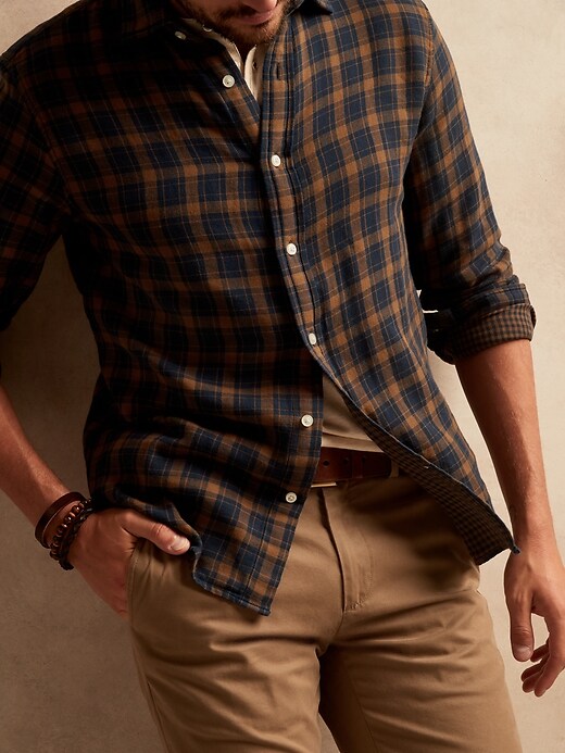Image number 3 showing, Untucked Standard-Fit Double-Weave Shirt