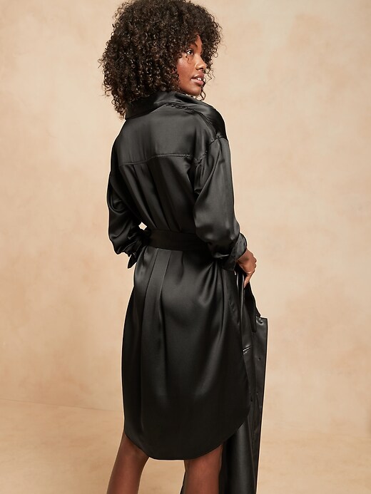 Muse Silk Shirtdress | Banana Republic