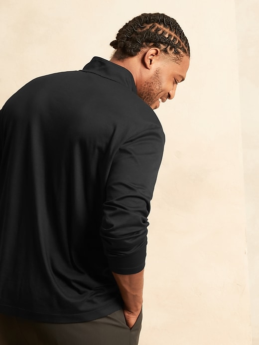 Image number 2 showing, Luxury-Touch Performance Half-Zip T-Shirt