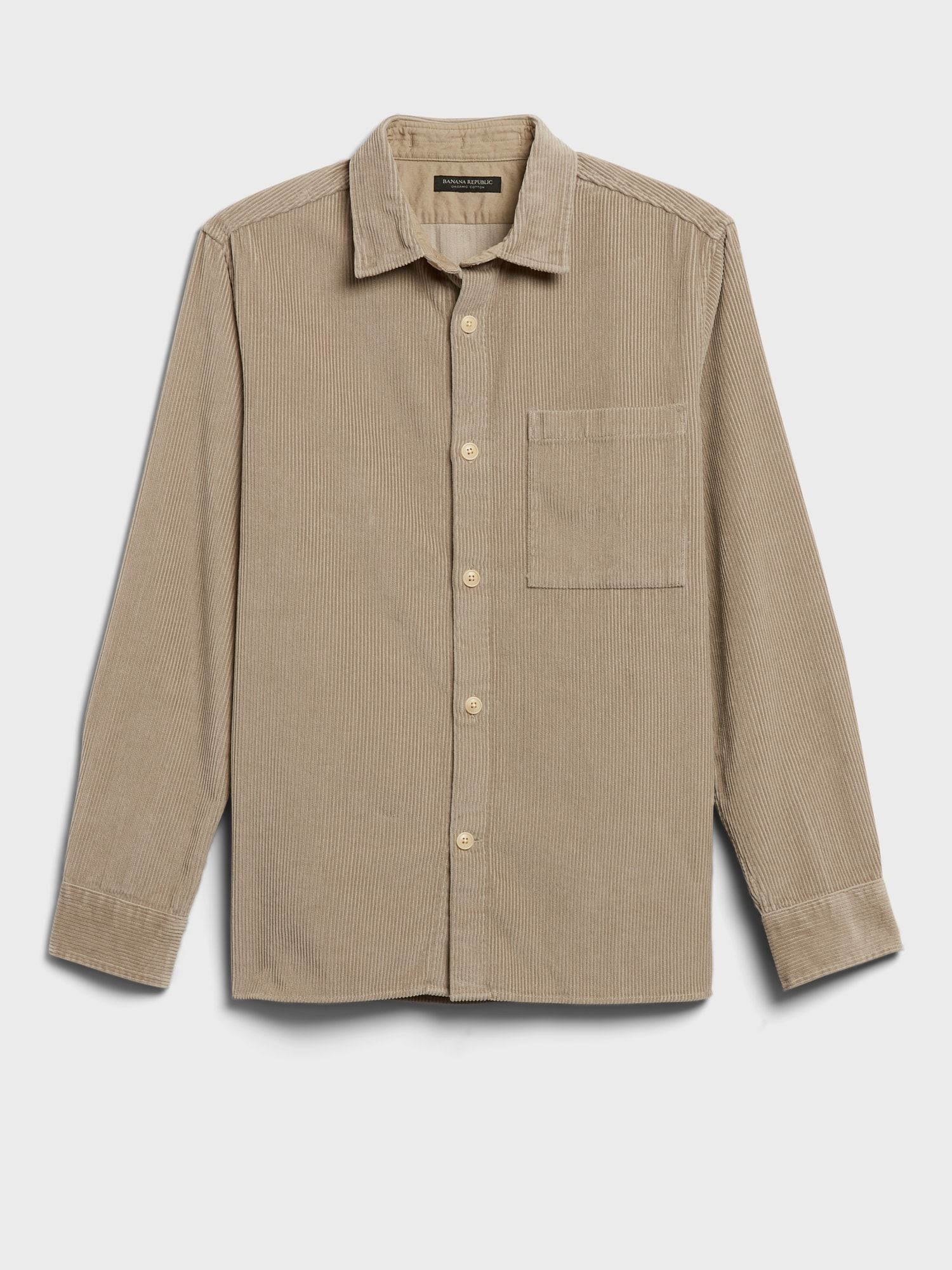 Organic Cotton Corduroy Shirt Jacket Banana Republic