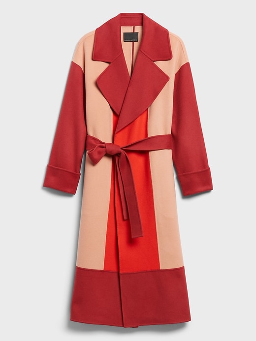 BR x HARBISON | Italian Wool & Cashmere Color-Block Robe Coat