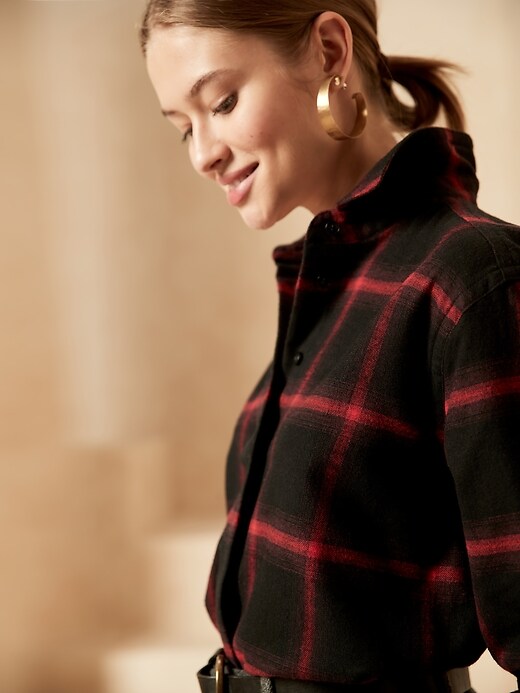 Image number 3 showing, Classic-Fit Organic Flannel Shirt