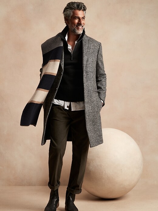 Image number 6 showing, Italian Wool-Blend Half-Zip Sweater