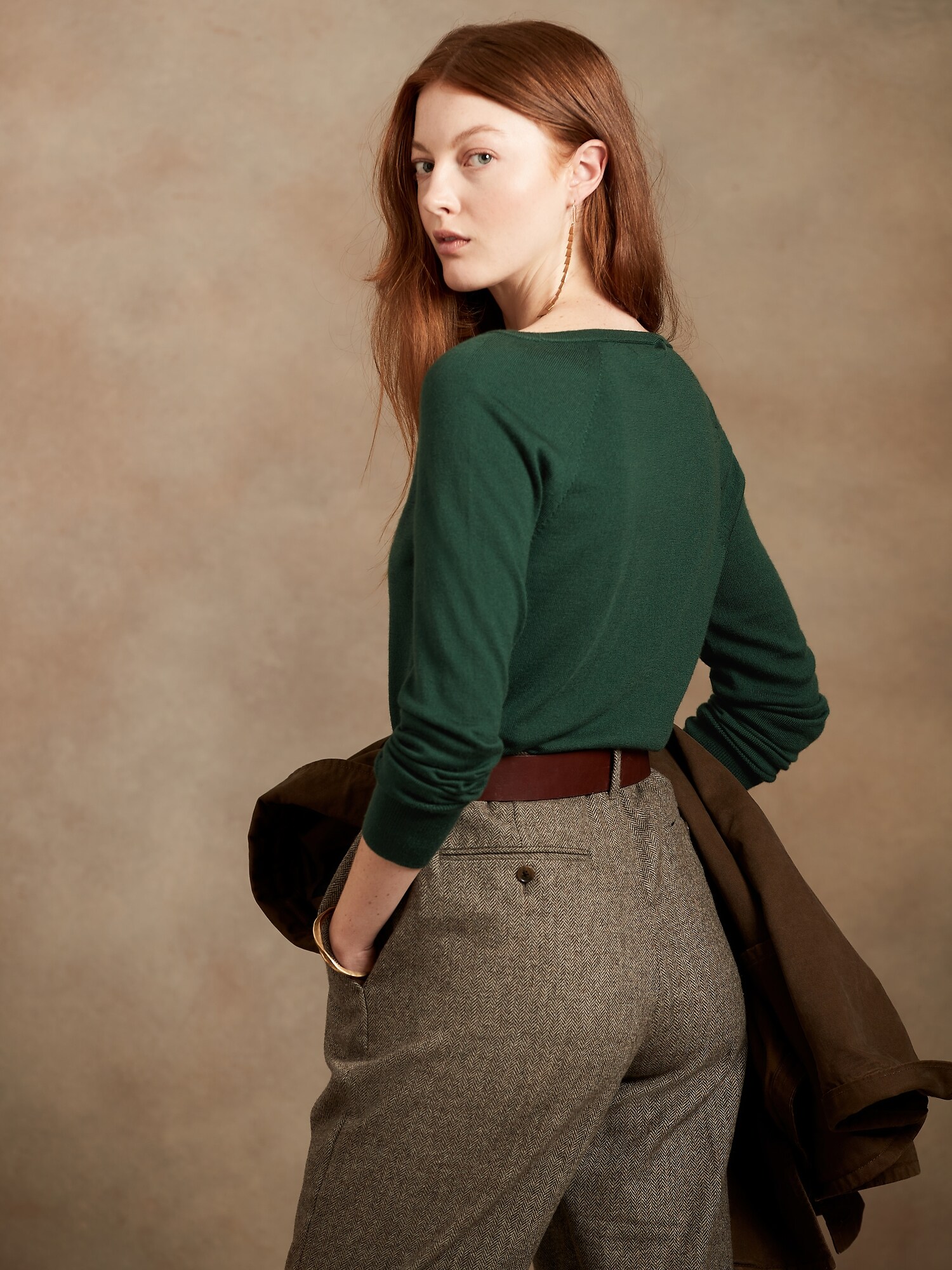 Lina Merino V-Neck Sweater