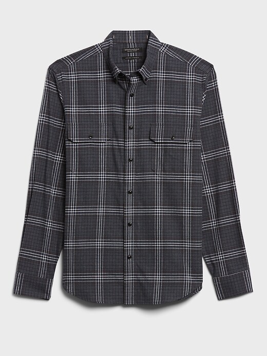Image number 7 showing, Untucked Standard-Fit Flannel Shirt
