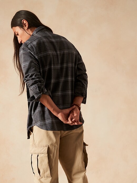 Image number 5 showing, Untucked Standard-Fit Flannel Shirt