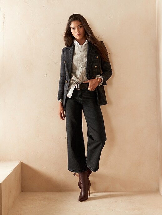 The Wide-Leg Crop Jean | Banana Republic