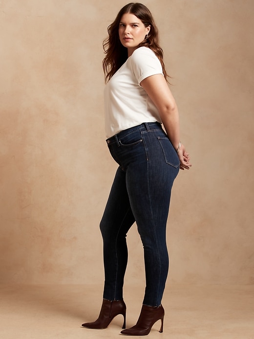 Image number 8 showing, Mid-Rise Skinny Ankle Jean with Raw Hem