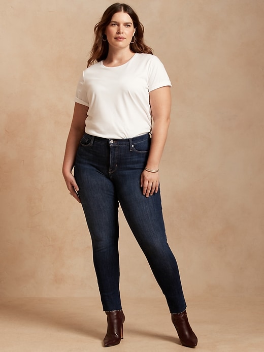 Image number 6 showing, Mid-Rise Skinny Ankle Jean with Raw Hem