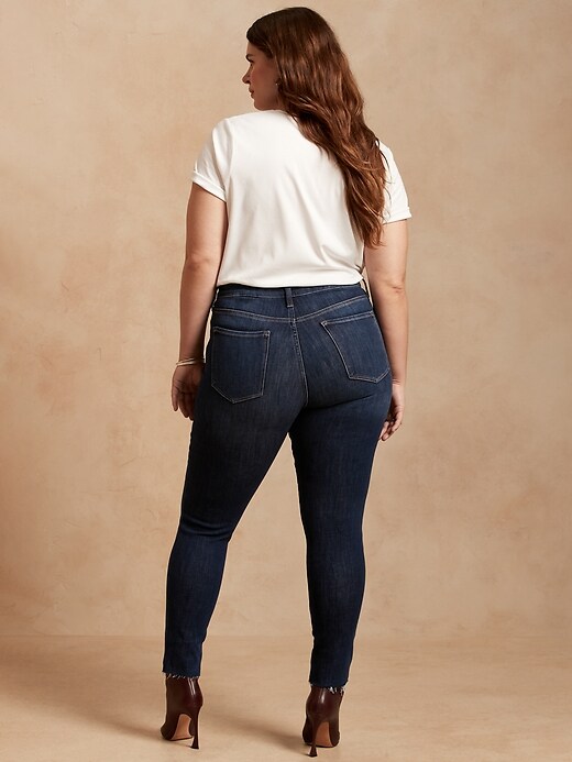Image number 7 showing, Mid-Rise Skinny Ankle Jean with Raw Hem