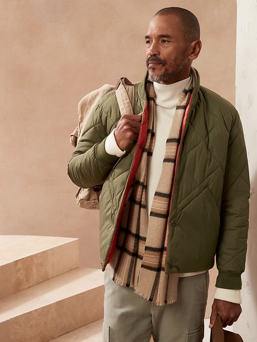 Reversible Quilted Bomber Jacket | Banana Republic