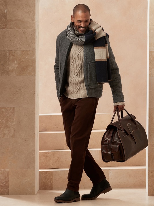 Recycled Wool Blend Short Jacket