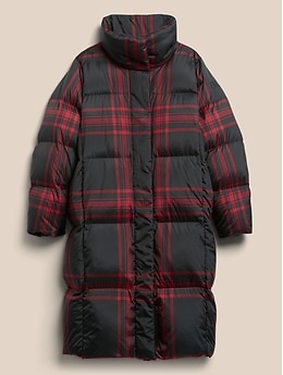 Plaid deals down coat