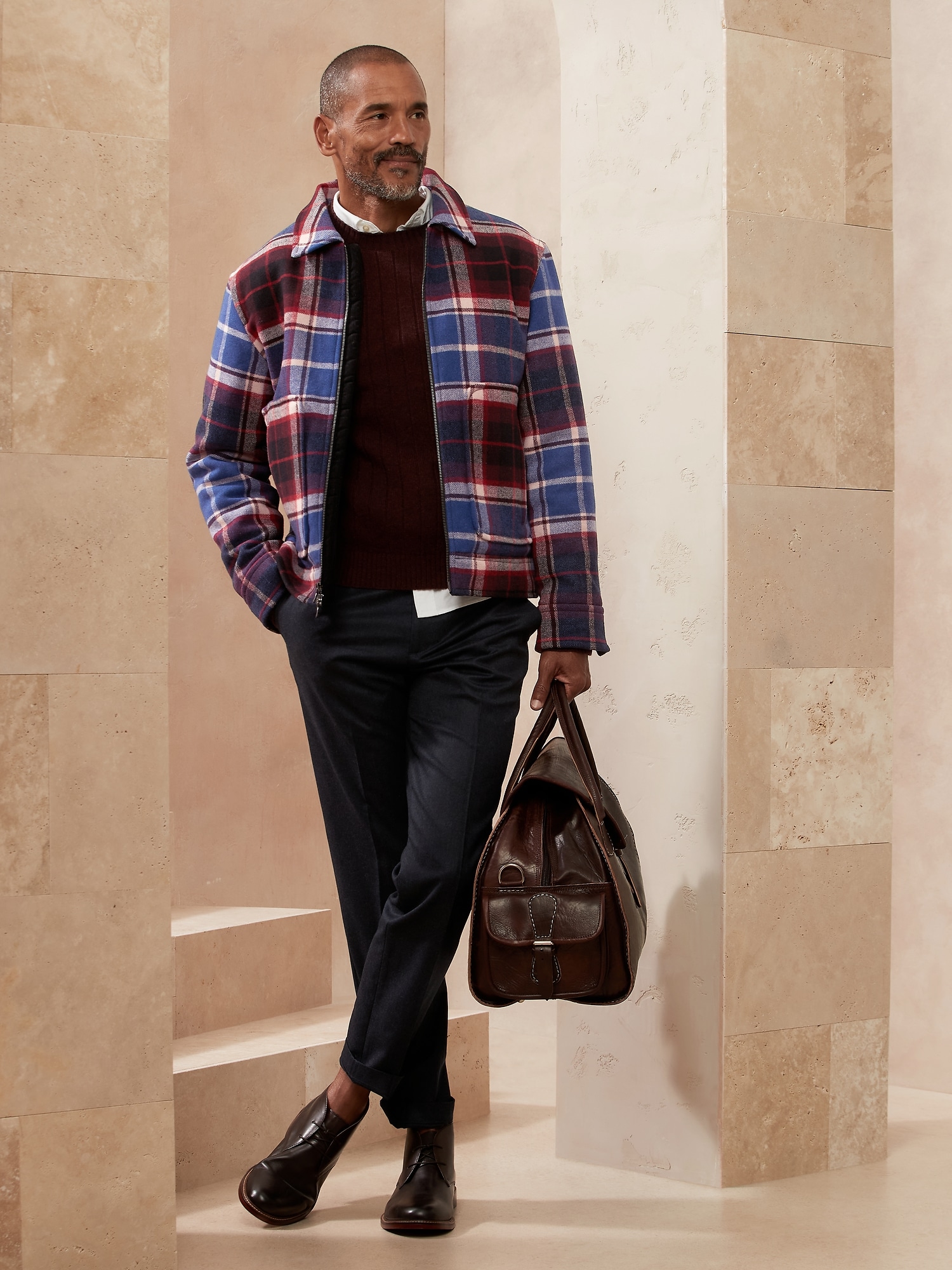 Recycled Wool Blend Short Jacket
