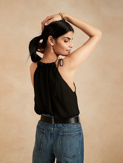 Huitrox Drape Halter Top ネイビー Huitrox Drape Halter Top