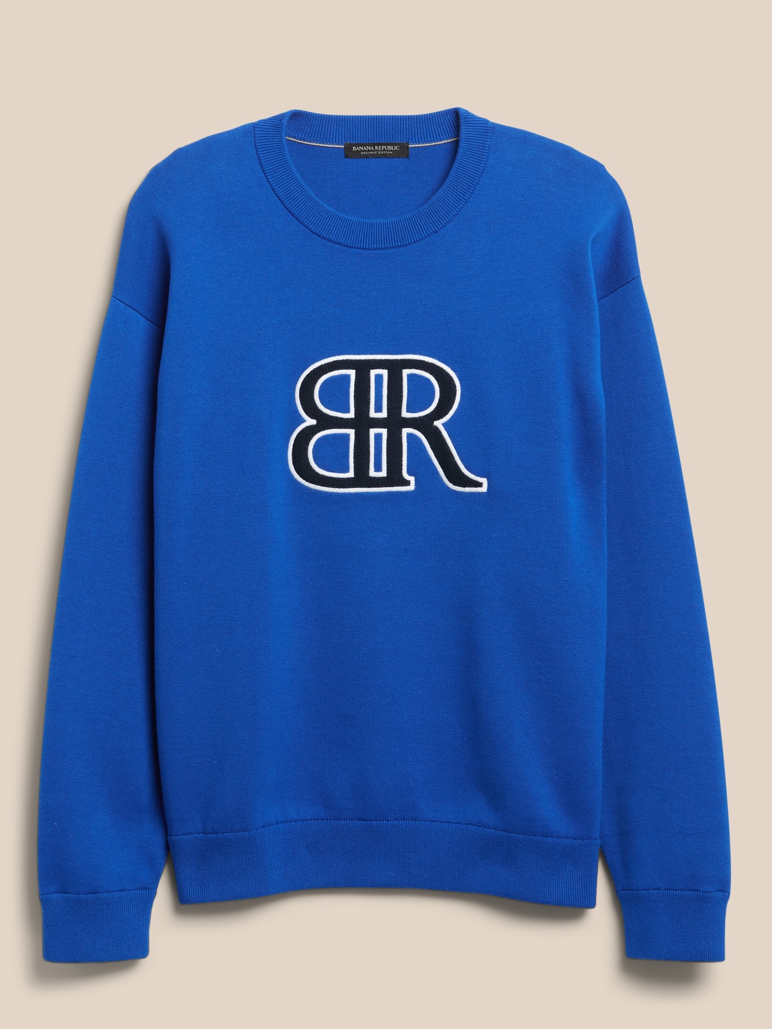 Organic Cotton Varsity Logo Sweater | Banana Republic