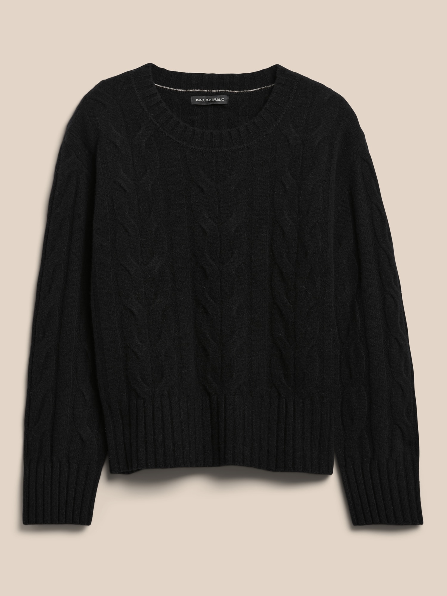 Italian Merino Cable-Knit Sweater