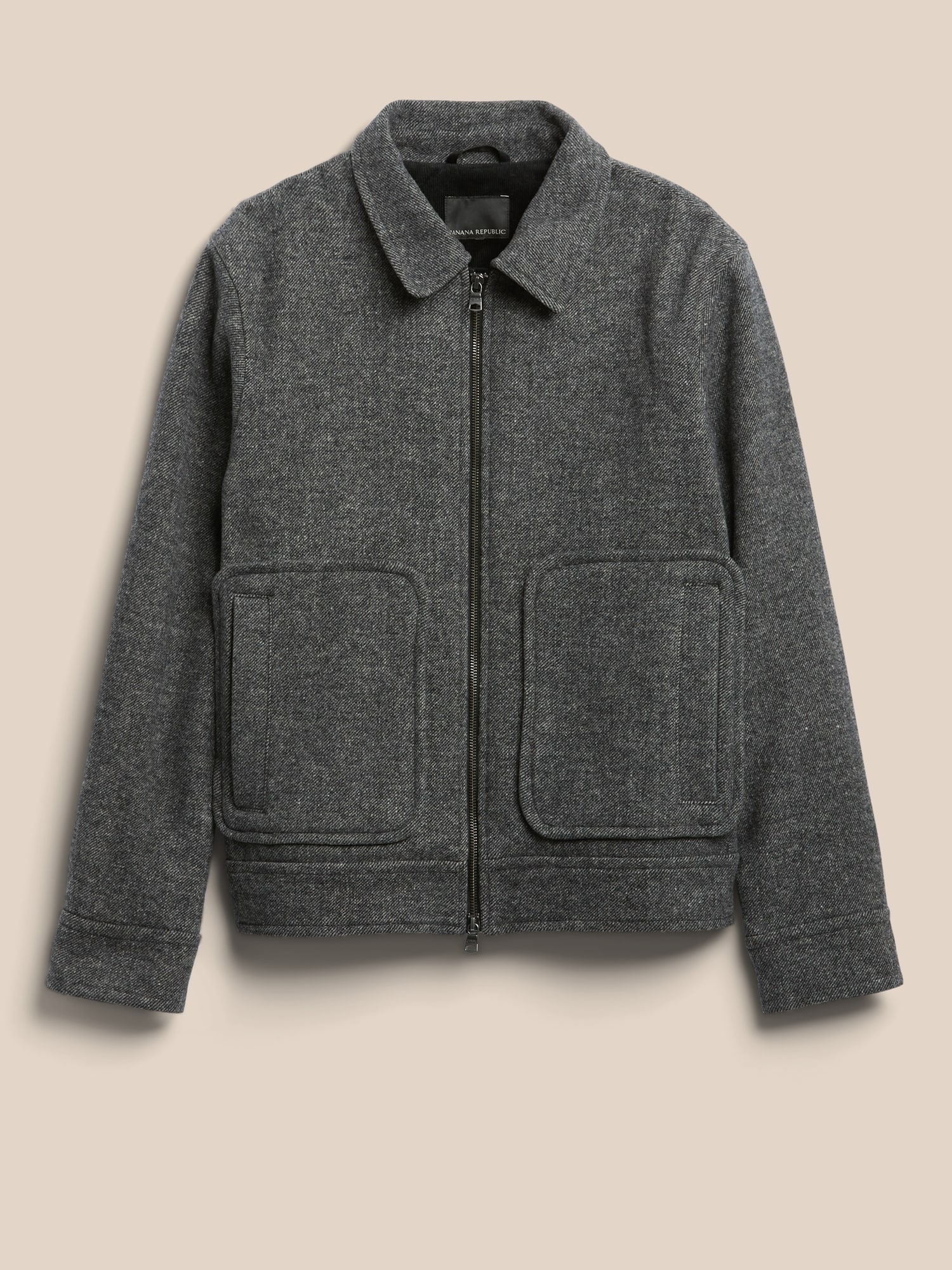 Recycled Wool Blend Short Jacket