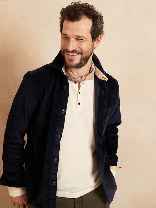 Organic Cotton Corduroy Shirt Jacket | Banana Republic