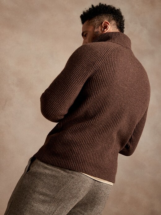 Image number 8 showing, Italian Wool-Blend Half-Zip Sweater