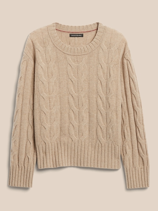 PuroEGO THRUSH BEIGE CABLE KNIT JUMPER