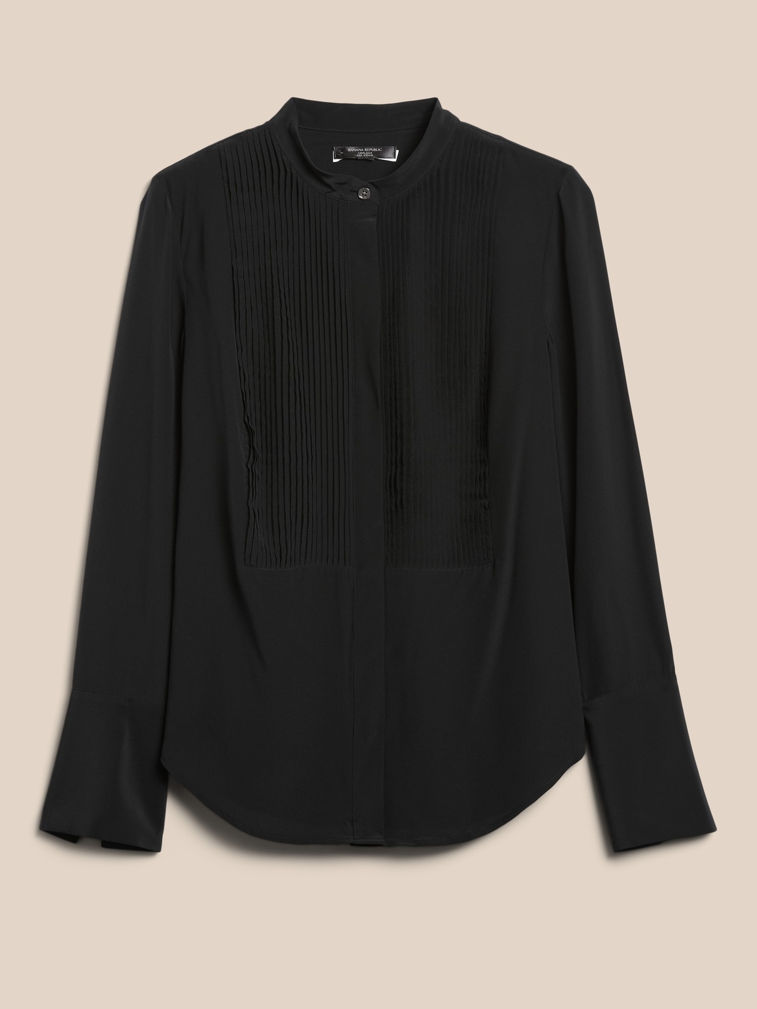 Silk Tuxedo Shirt | Banana Republic