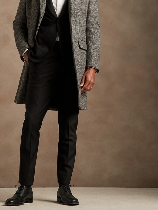 Image number 6 showing, Slim Tapered Italian Wool Tuxedo Pant